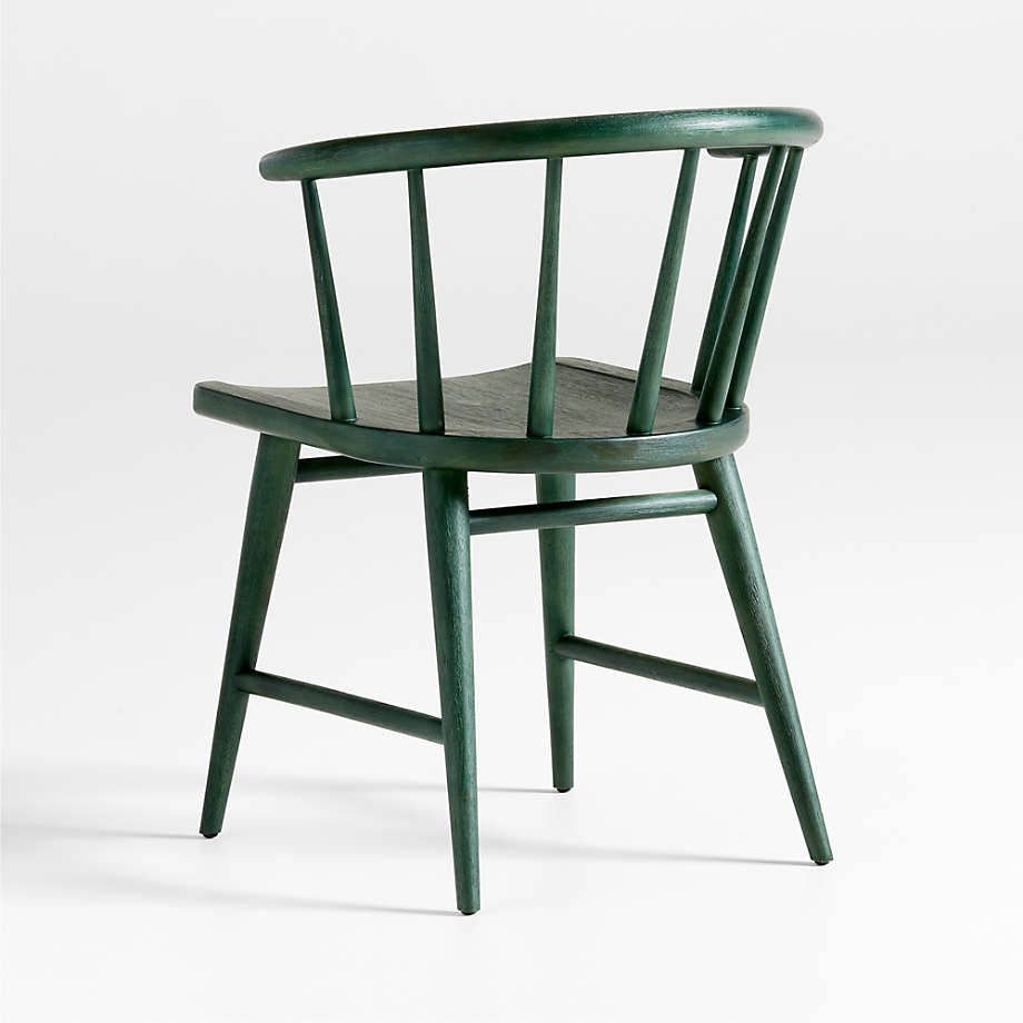 Pali Green Wood Dining Arm Chair Reviews Crate Barrel