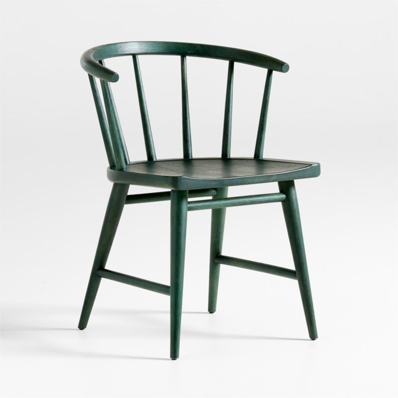 Pali Green Wood Dining Arm Chair