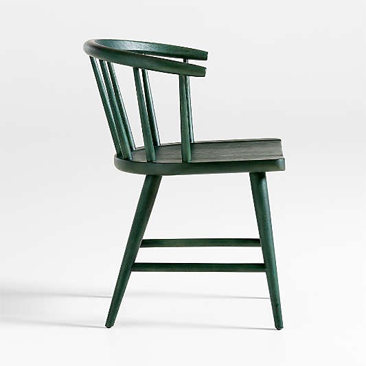 Pali Green Wood Dining Arm Chair