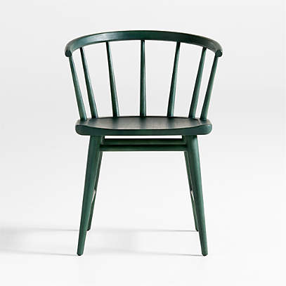 Pali Green Wood Dining Arm Chair