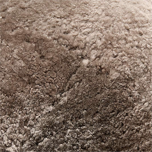 Palle Shearling Sphere 12 Warm Taupe Throw Pillow by Athena Calderone