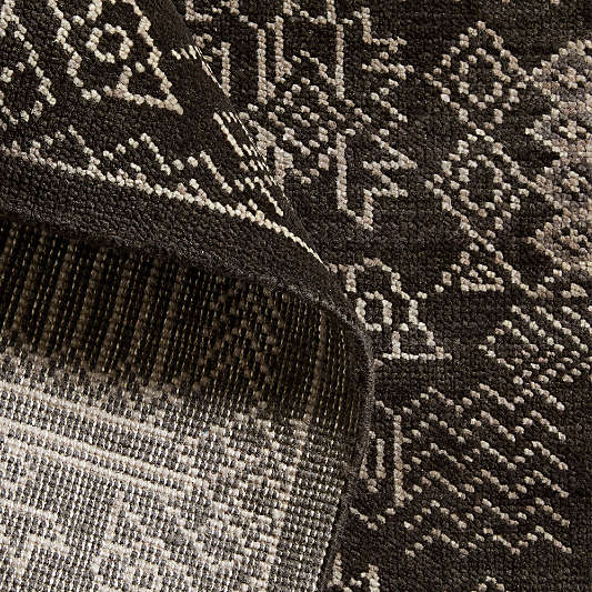 Palma Wool Hand-Knotted Espresso Brown Rug Swatch 12"x18"