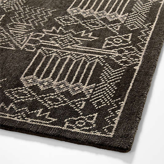 Palma Wool Espresso Brown Area Rug