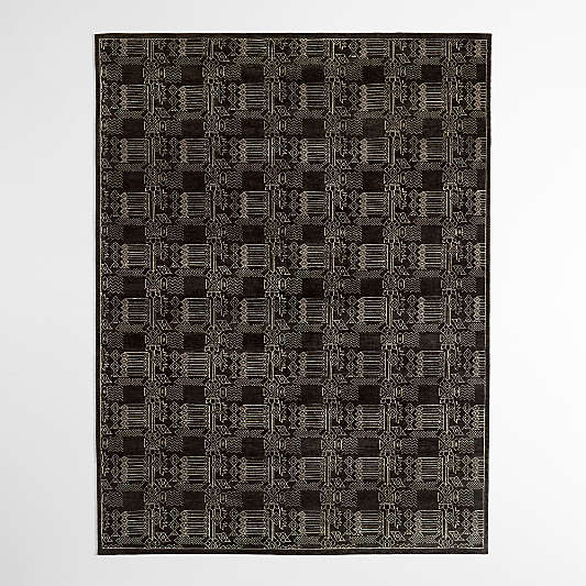 Palma Wool Hand-Knotted Espresso Brown Area Rug 12'x15'