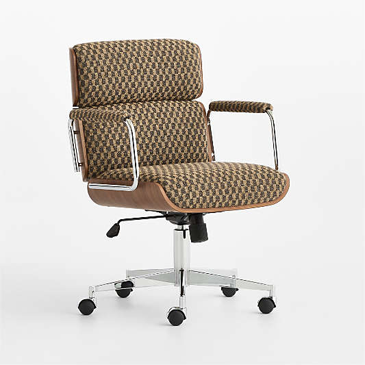 Palmer Upholstered and Wood Paneled Office Chair
