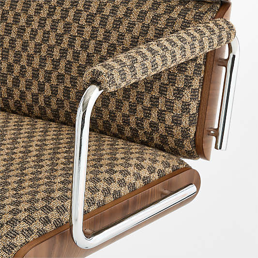 Palmer Upholstered and Wood Paneled Office Chair