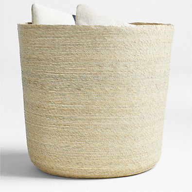 View Palmera Large Woven Blanket Basket details