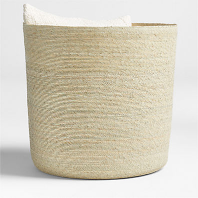 View Palmera Extra-Large Woven Blanket Basket details
