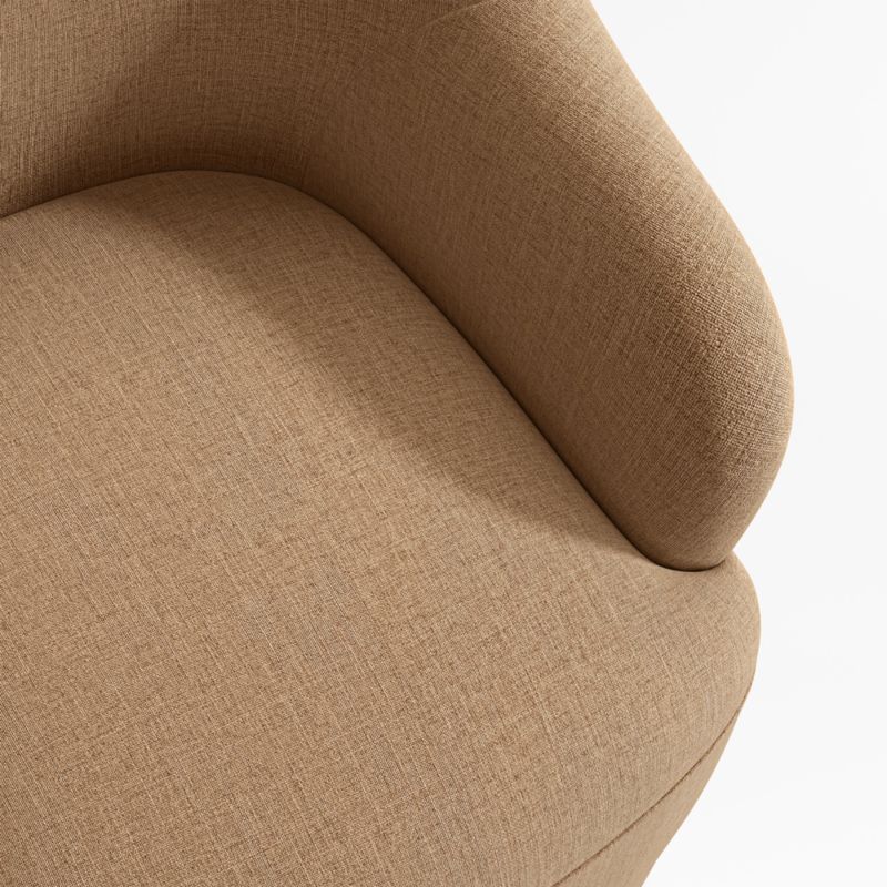 Paloma Upholstered Amber Swivel Dining Chair - image 7 of 8