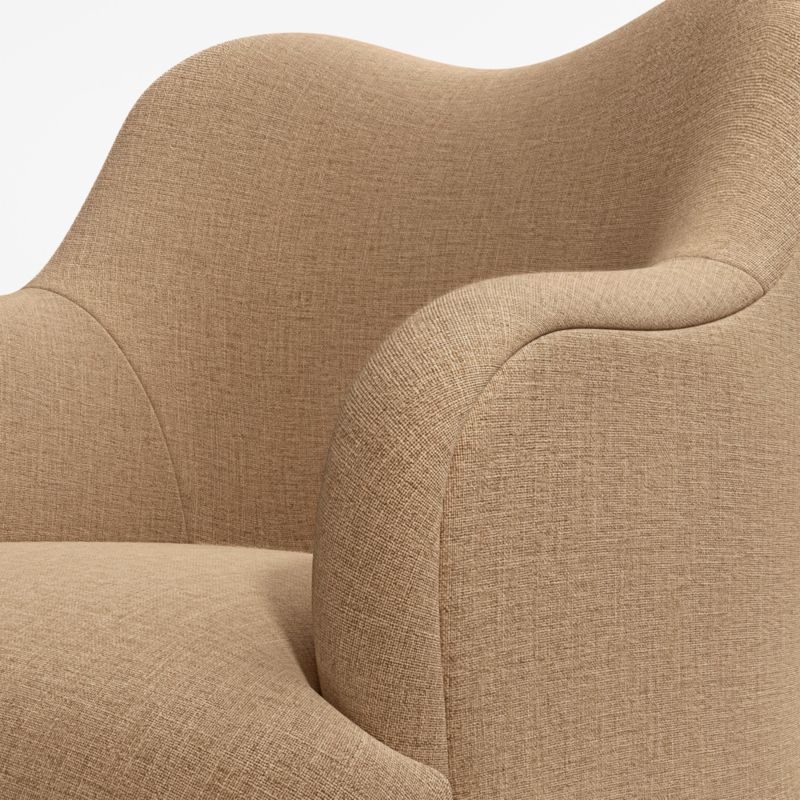 Paloma Upholstered Amber Swivel Dining Chair - image 6 of 8