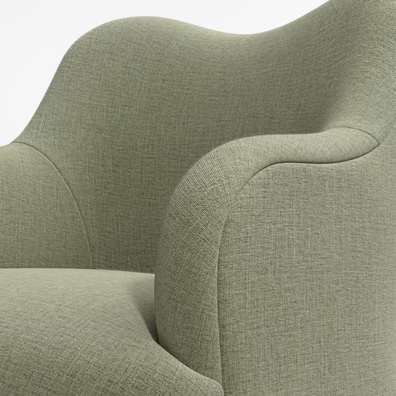 Paloma Upholstered Sage Green Swivel Dining Chair - image 6 of 8