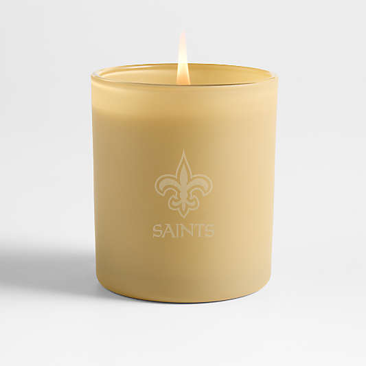 NFL New Orleans Saints Monochrome No. 7 Pampas 1-Wick Scented Candle - Beach Grass, Nutmeg and Black Pepper
