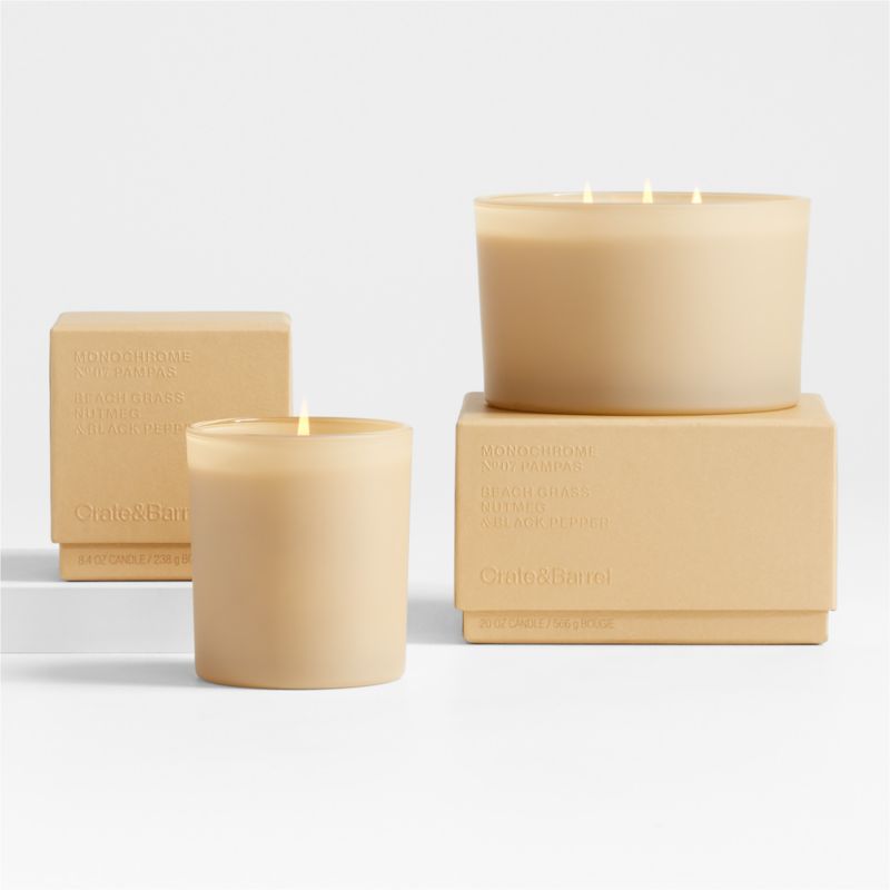 Monochrome No. 7 Pampas 1-Wick Scented Candle - Beach Grass, Nutmeg and Black Pepper - image 7 of 10