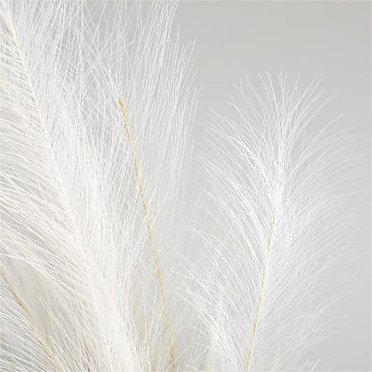 Faux Ivory Pampas Grass Bunch 45"