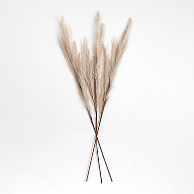 View Faux Taupe Pampas Grass Bunch 45" details