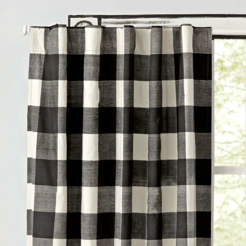 Black Buffalo Check 96 Blackout Curtain Reviews Crate And Barrel