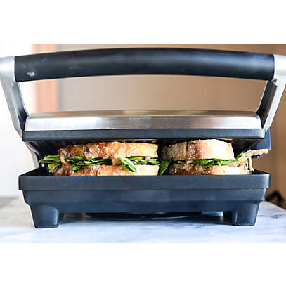 Breville Sandwich/Panini Press & Toastie Maker | 3-Slice | Non-stick-coated  aluminium plates | Stainless Steel [VST025]