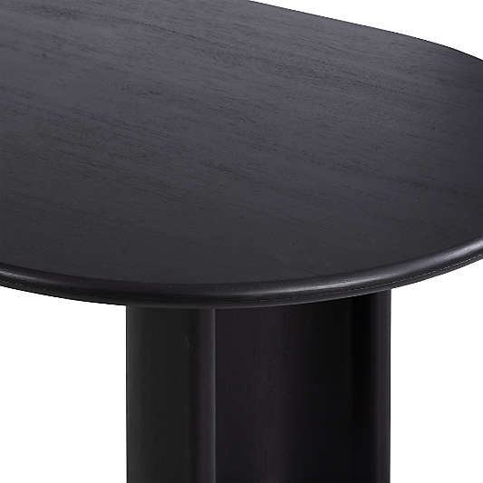 Panos 94" Black Acacia Wood Dining Table