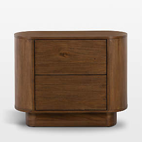 Panos Brown Solid Acacia Wood 51" Oval Coffee Table
