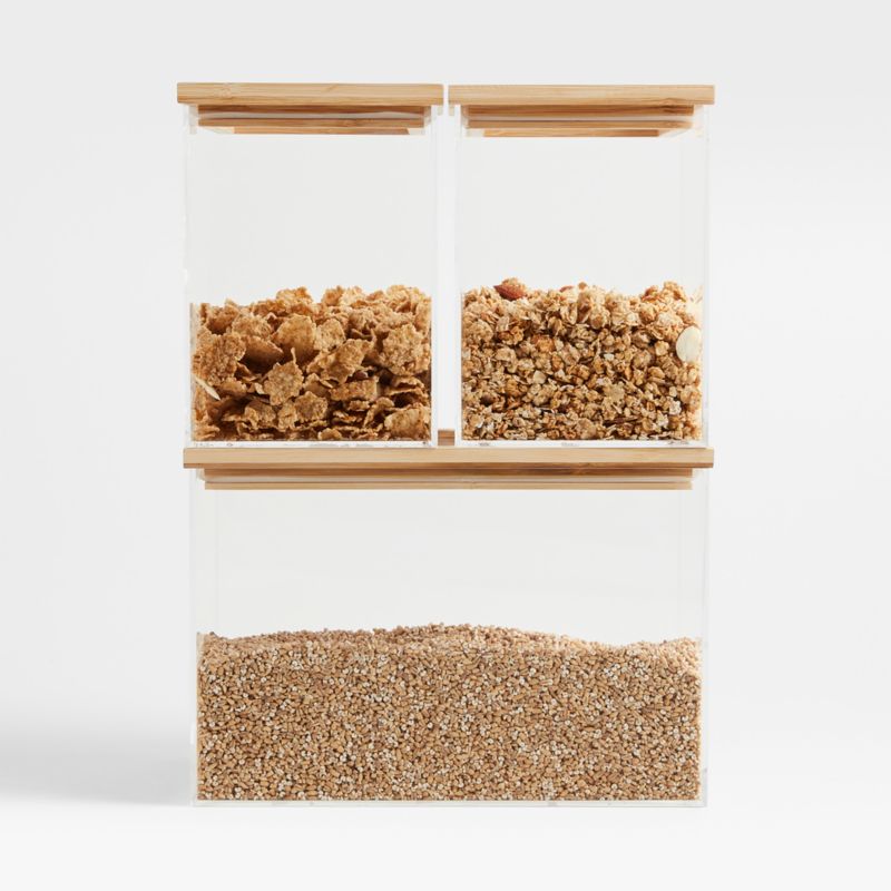 Large Pantry & Drawer Storage Container with Bamboo Lid - image 1 of 3