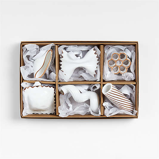 Papa Leo's Pasta Christmas Ornaments, Set of 6