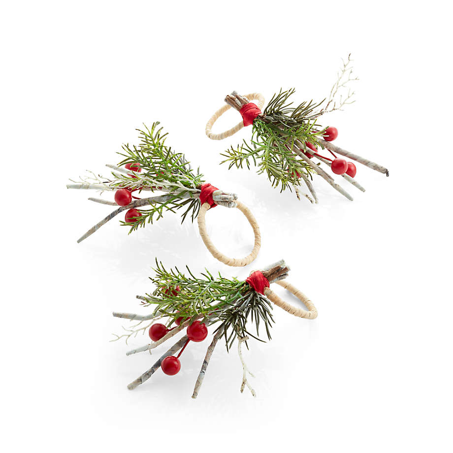 Holiday Twig Berry Napkin Ring + Reviews