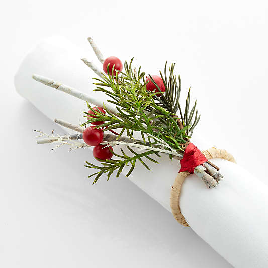 Holiday Twig Berry Napkin Ring