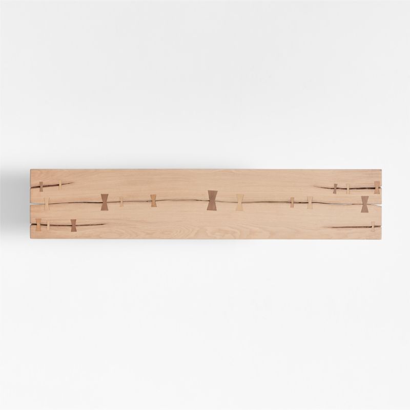 Papillon Oak Wood Dining Bench by Laura Kim