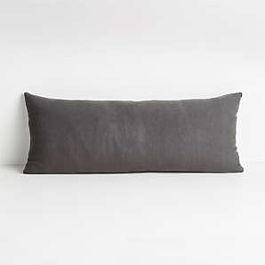 black linen throw pillows