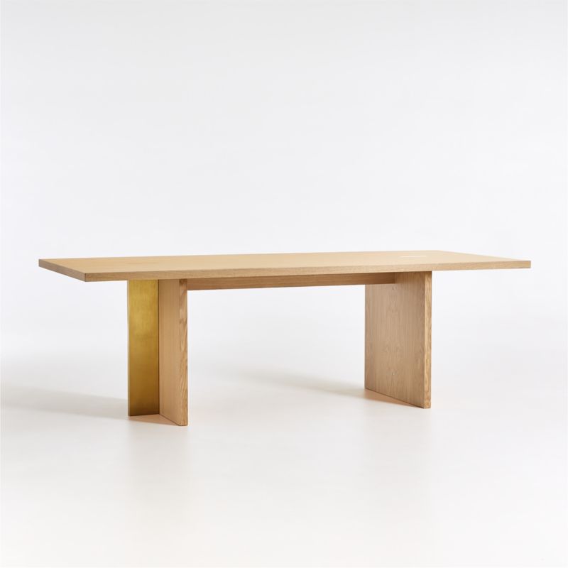 Paradox 89" Natural Oak Dining Table - image 6 of 14