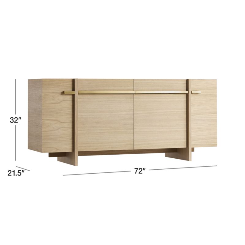 View Paradox Natural Oak Sideboard - image 2 of 13