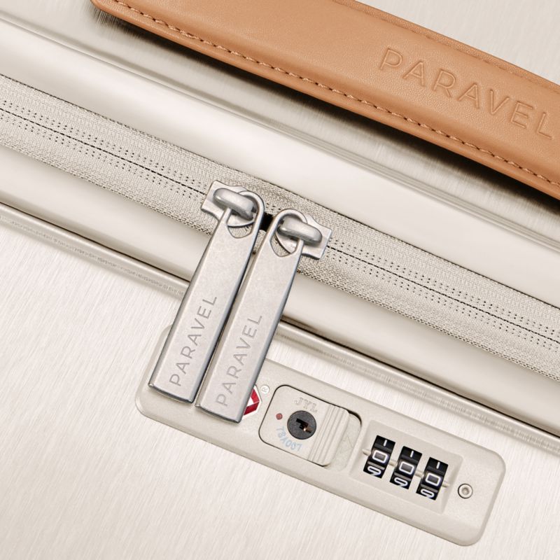 Paravel Aviator Scout Tan Grand Checked Suitcase - image 2 of 8