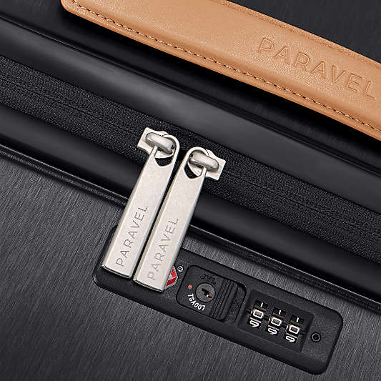 Paravel Aviator Sandstone Black Grand Checked Suitcase