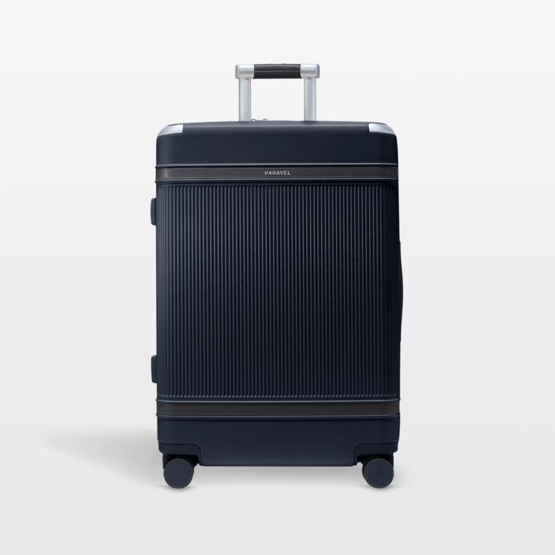 Paravel Aviator Scuba Navy Grand Checked Suitcase - image 0 of 6