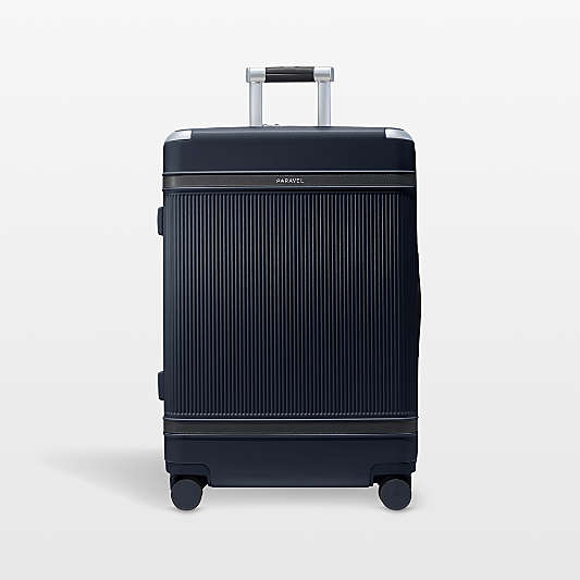 Paravel Aviator Scuba Navy Grand Checked Suitcase