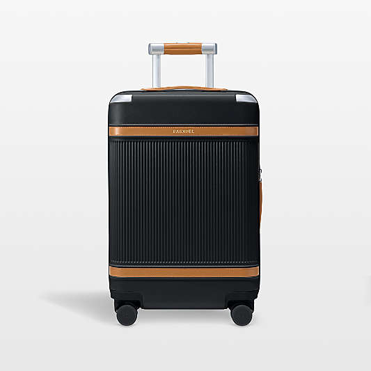 Paravel Aviator Sandstone Black Carry-On More Suitcase