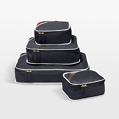 Paravel Derby Black Packing Cubes, Set of 4