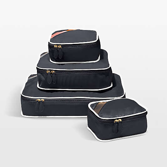 Paravel Derby Black Packing Cubes, Set of 4