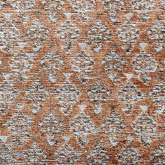 Paris Wool Blend Traditional Handwoven Rust Area Rug 8'x10'