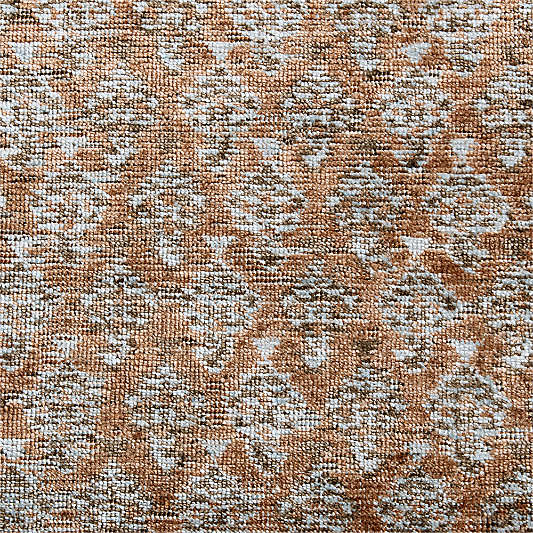 Paris Wool Blend Traditional Handwoven Rust Rug Swatch 12"x18"