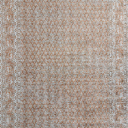 Paris Wool Blend Traditional Handwoven Rust Area Rug 6'x9'