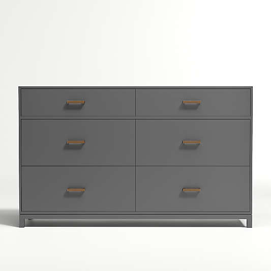 Kids Parke Charcoal 6-Drawer Dresser