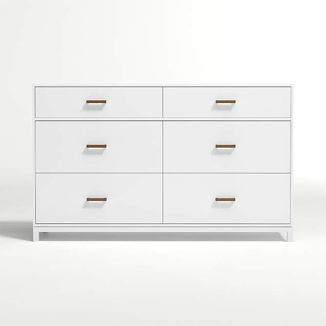 Hilde White Wood Dresser + Reviews Crate & Barrel