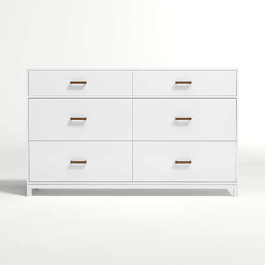 Kids Parke White 6-Drawer Dresser