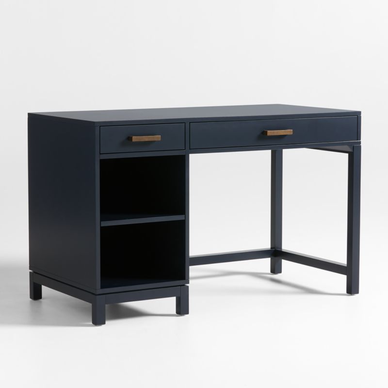 Parke Navy Blue Wood Kids Desk Hutch - image 6 of 11