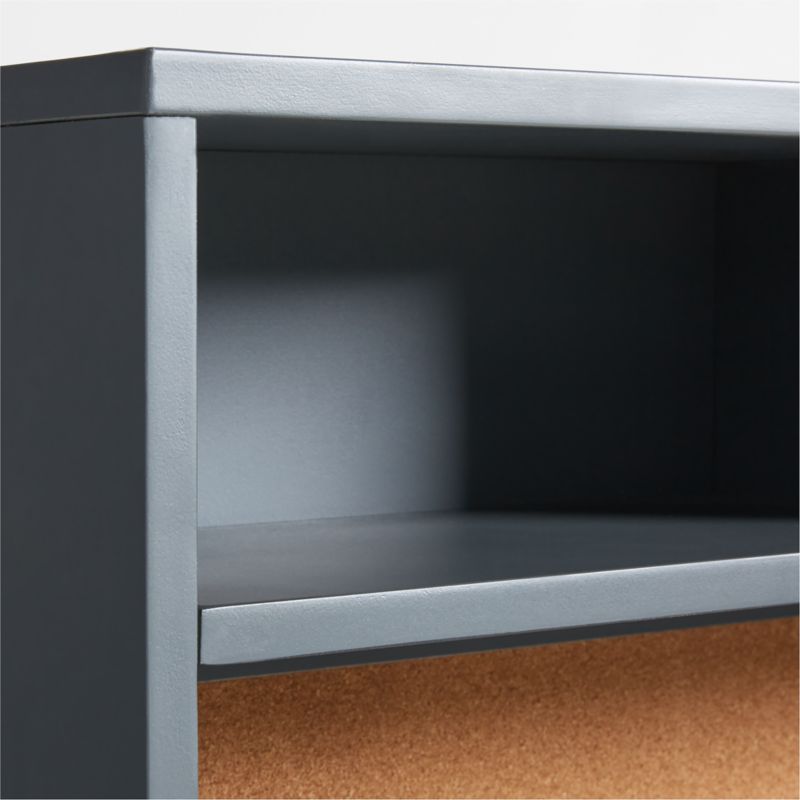 Parke Charcoal Wood 2-Drawer Kids Desk