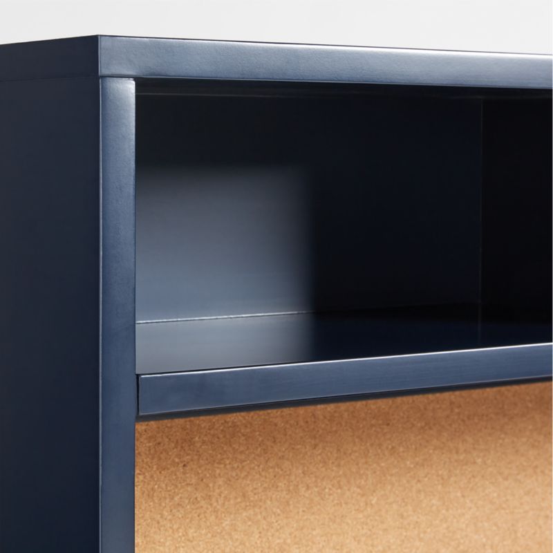 Kids Parke Navy Blue Desk and Hutch