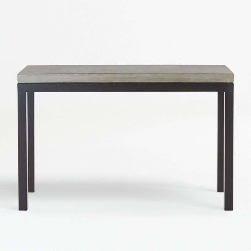 Parsons Concrete Top/Dark Steel Base 48x16 Console Table - image 0 of 9