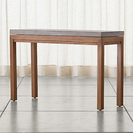 Parsons Concrete Top/ Elm Base 48x16 Console