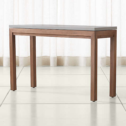 Parsons Grey Solid Surface Top/ Elm Base 48x16 Console